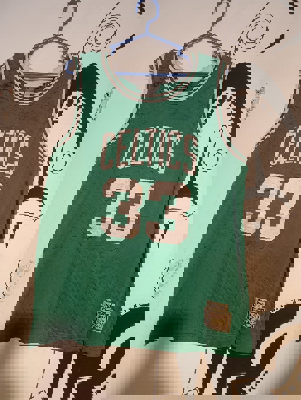 Boston Celtics #33 Larry Bird bordada